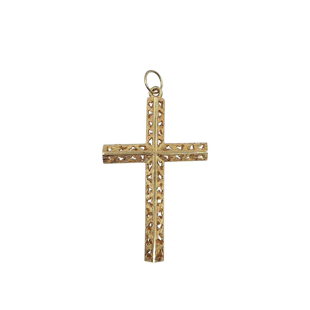 9ct Yellow Gold Fancy Cross Pendant
