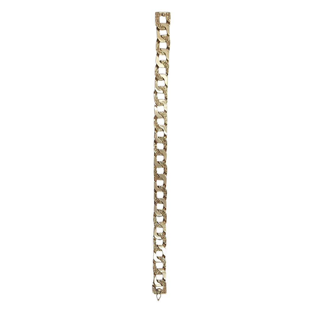 9ct Yellow Gold Chaps Bracelet 8"