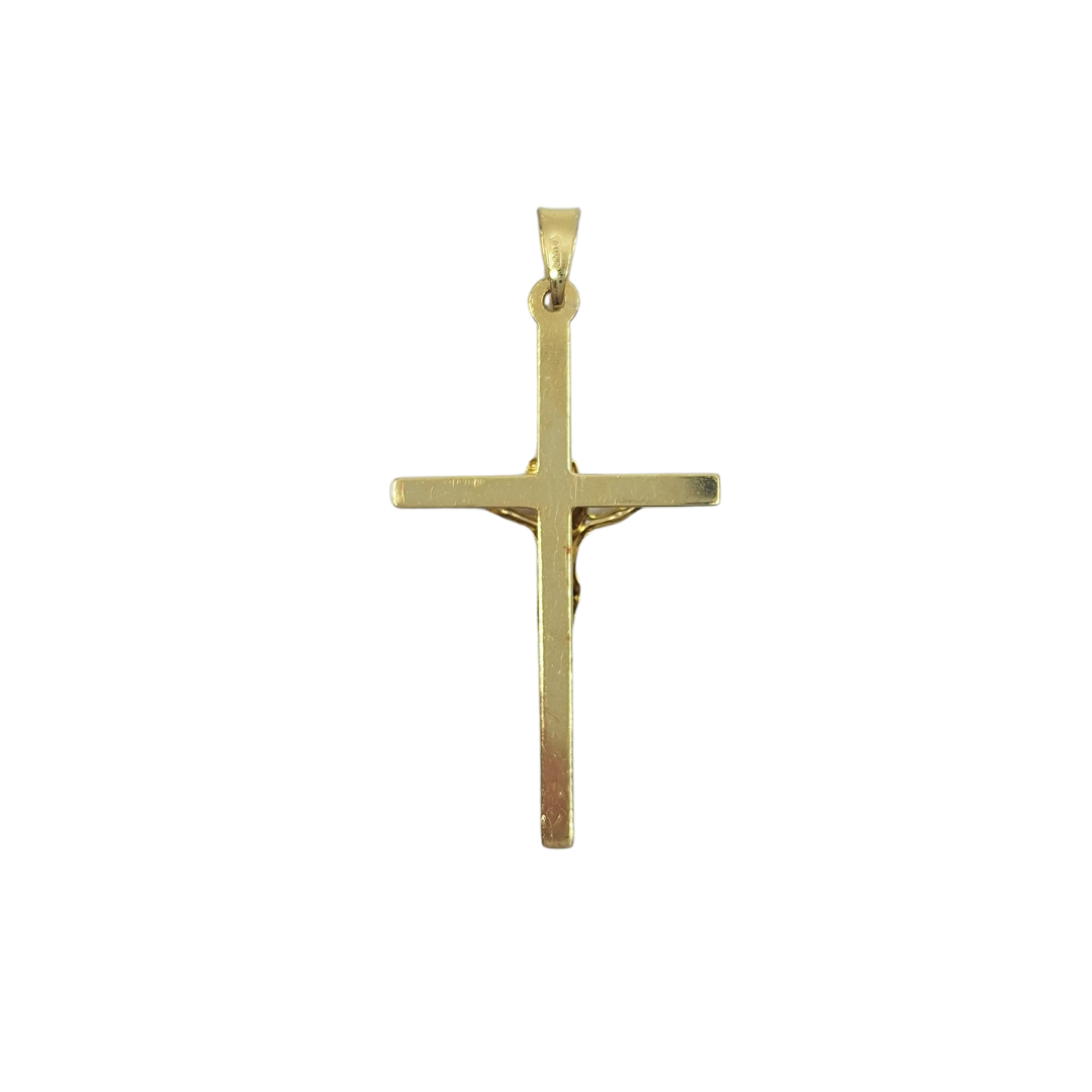 14ct Yellow Gold Hollow Crucifix Pendant