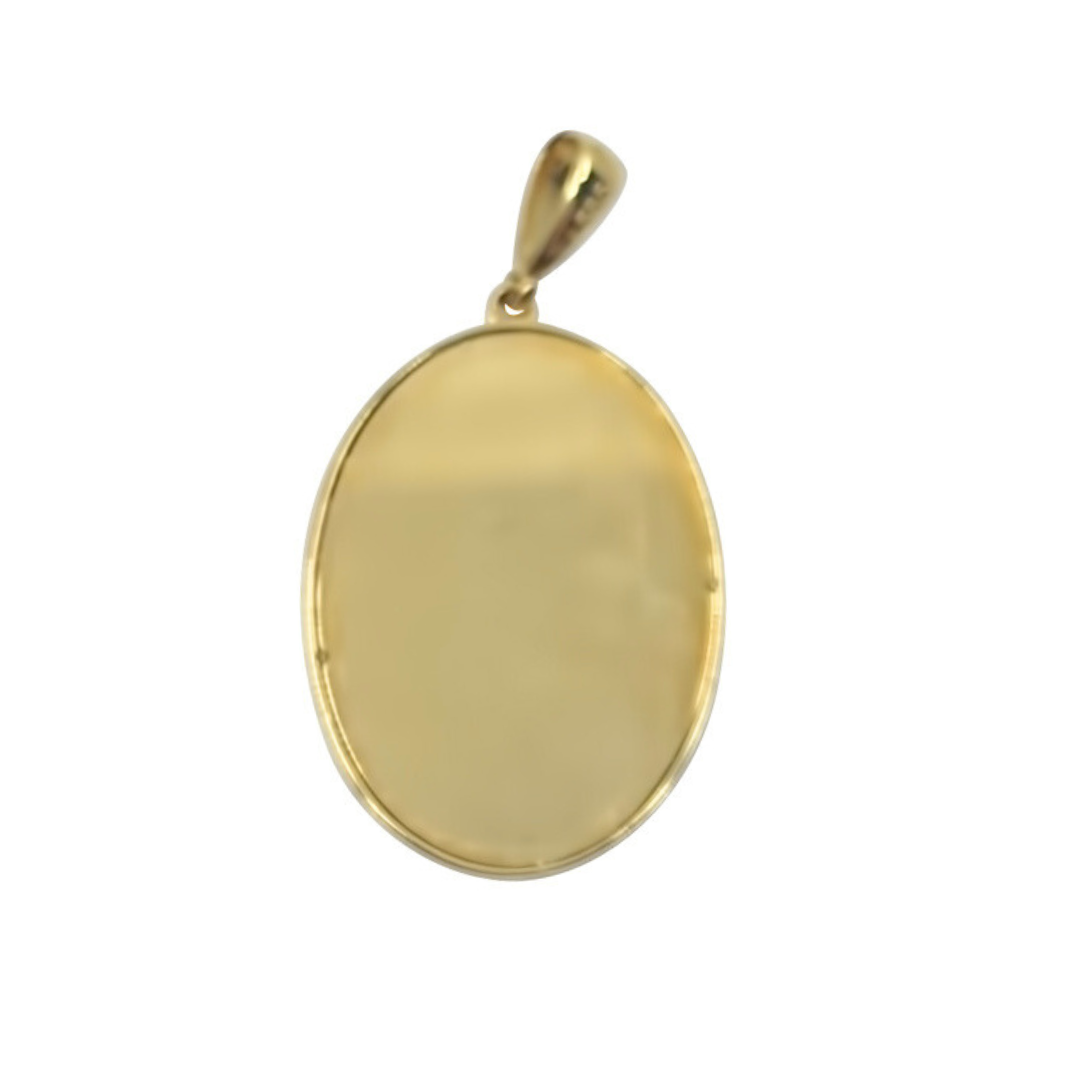 14ct Yellow Gold Mary & Baby Jesus Pendant