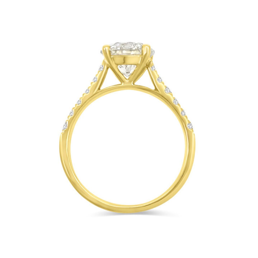Yellow Gold Ethical Diamond Ring 2.00ct