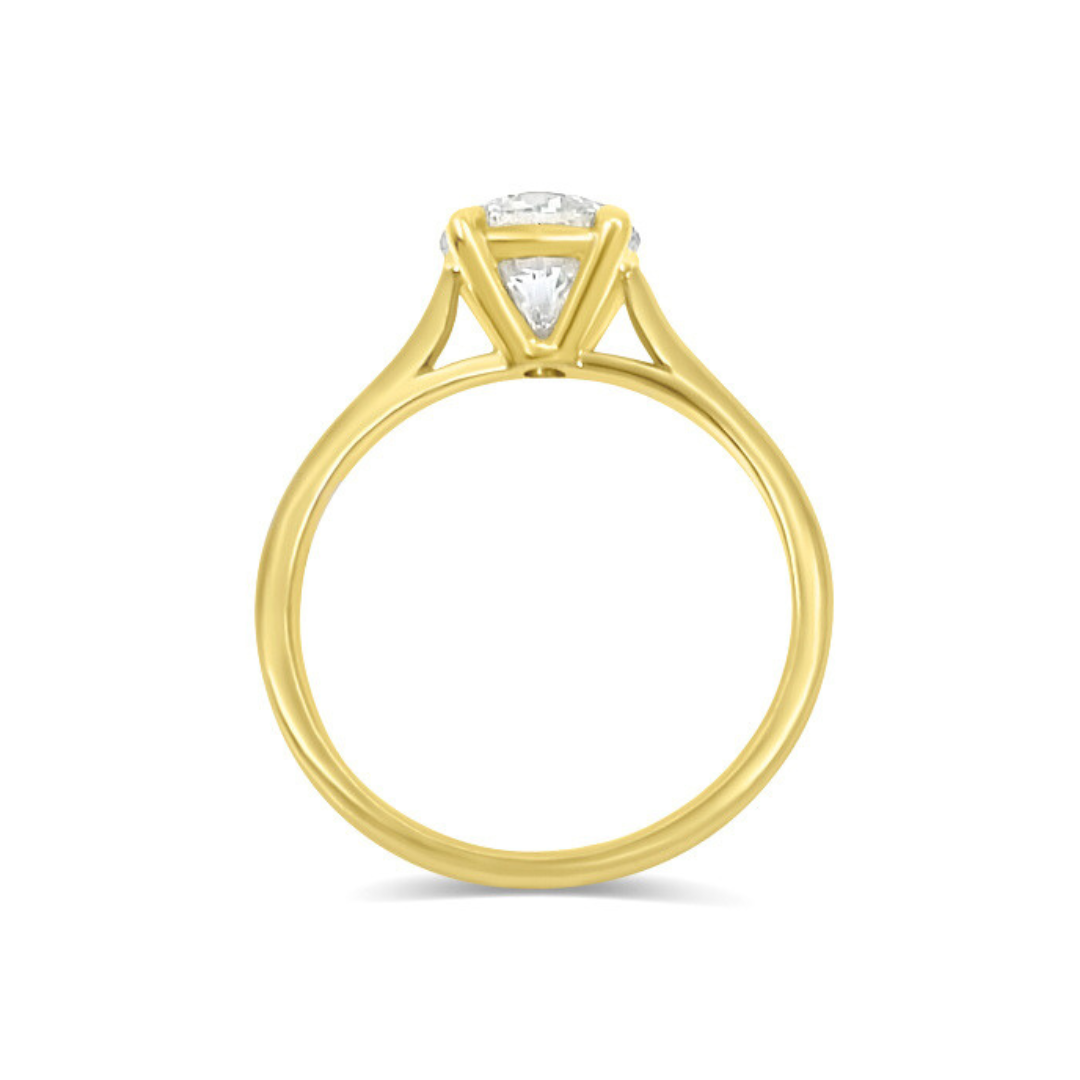 Yellow Gold Ethical Diamond Solitaire Ring 1.50ct