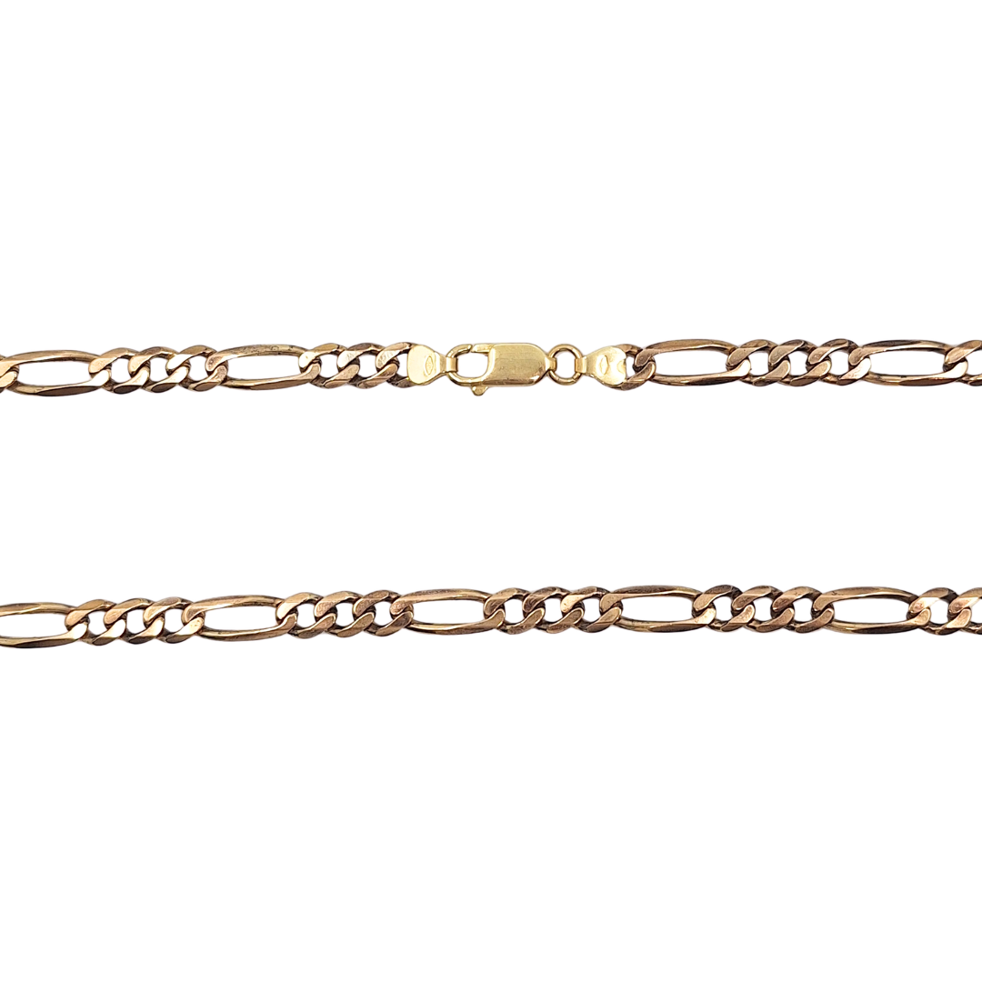 9ct Yellow Gold Figaro Chain 20"