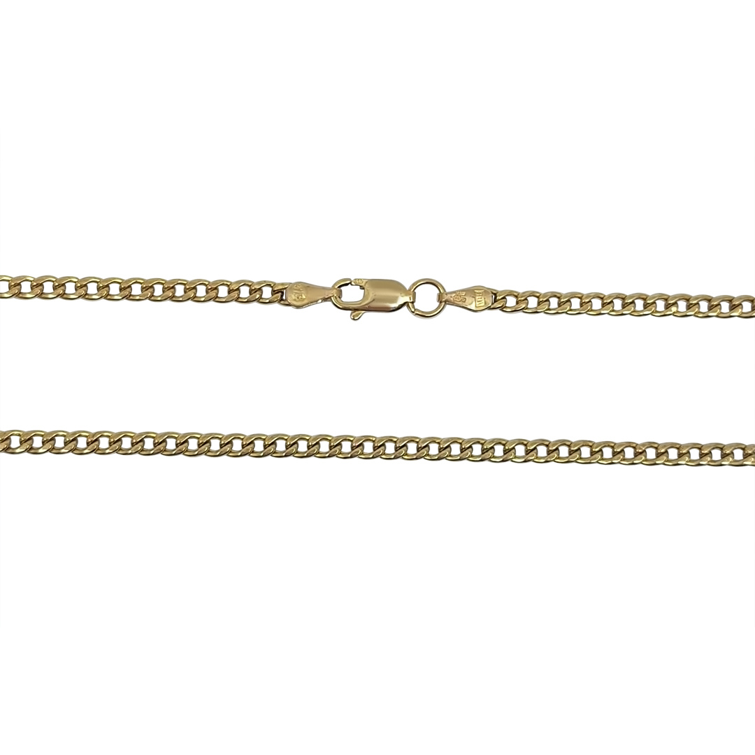 9ct Yellow Gold Curb Chain 24"