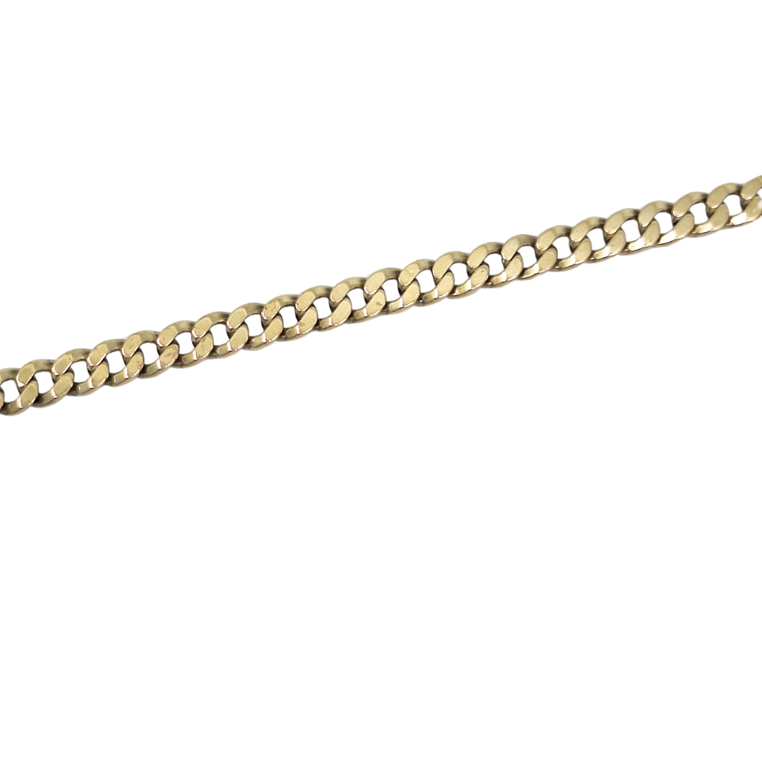 9ct Yellow Gold Curb Chain 26"