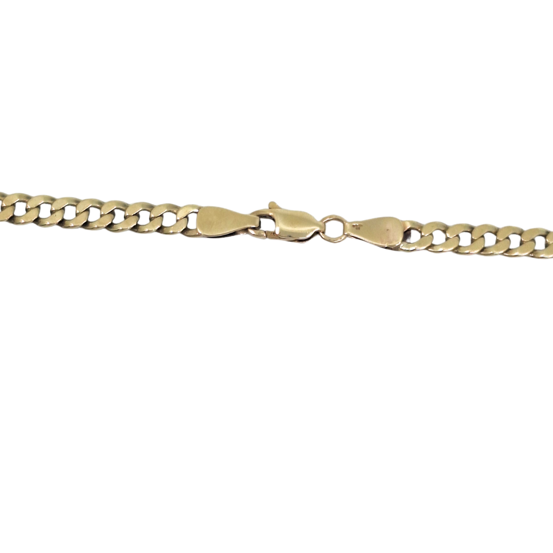9ct Yellow Gold Curb Chain 26"