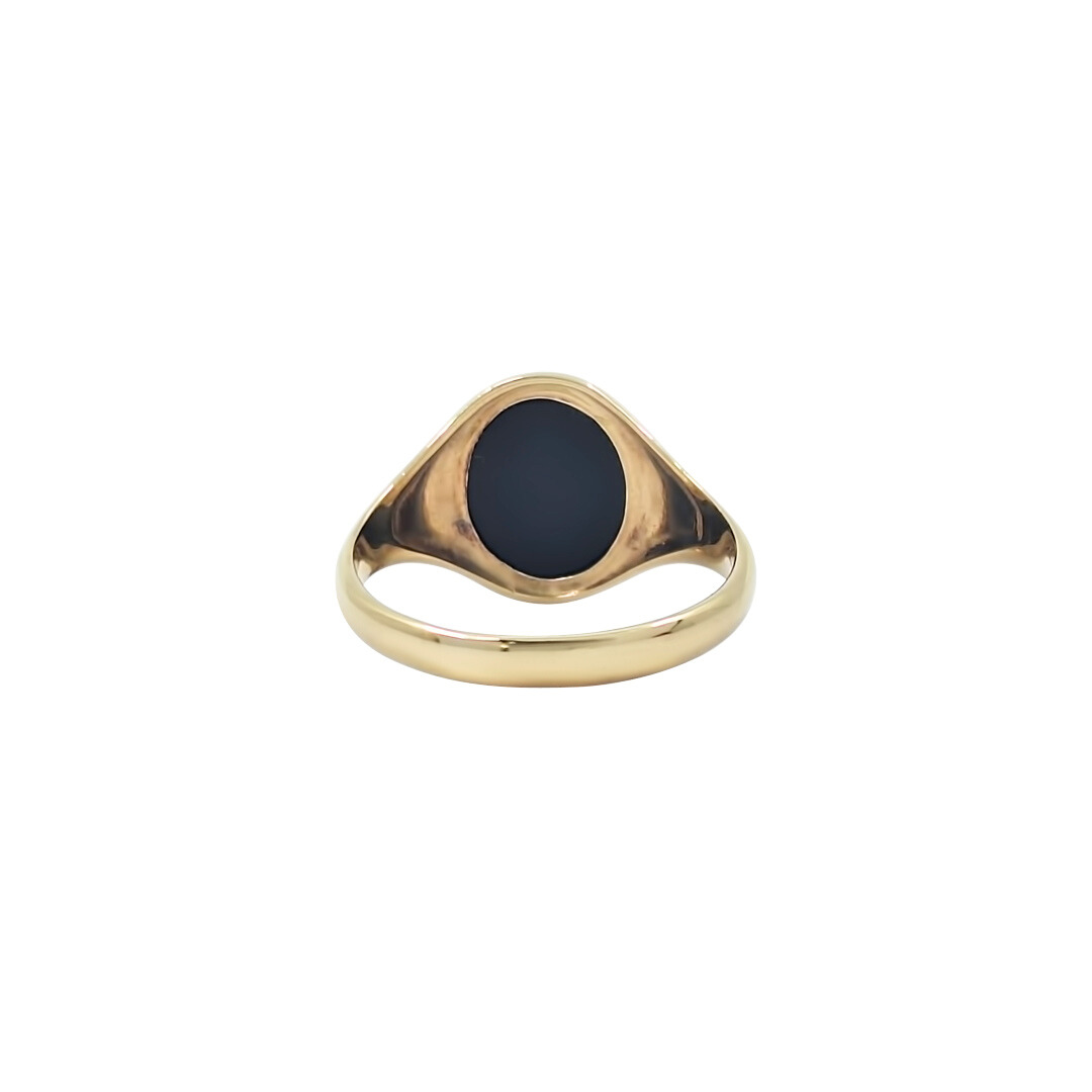 9ct Yellow Gold Onyx Signet Ring