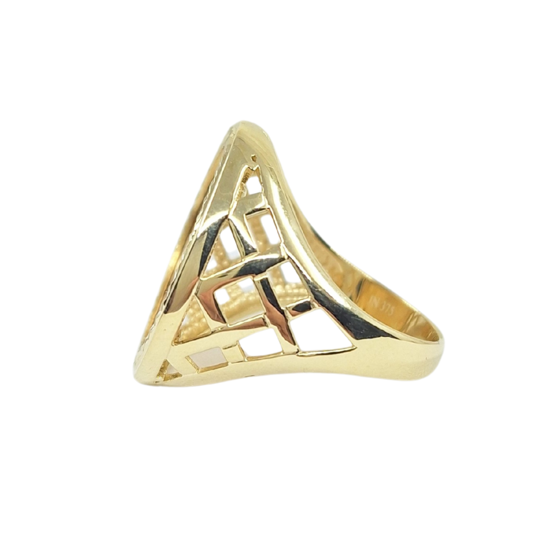 9ct/22ct Yellow Gold Full Sovereign Ring 1906