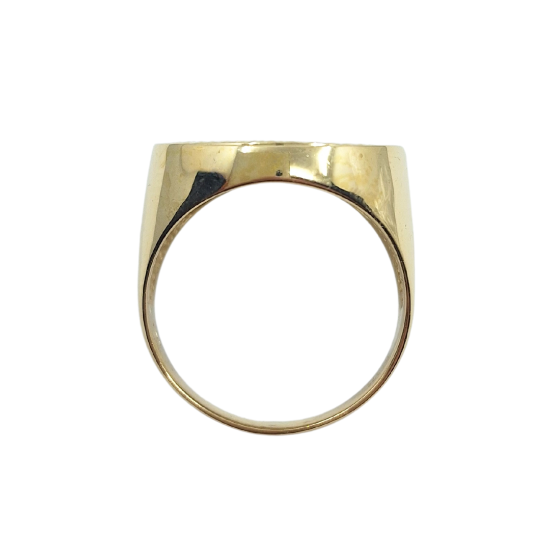 9ct/22ct Yellow Gold Half Sovereign Ring 1982