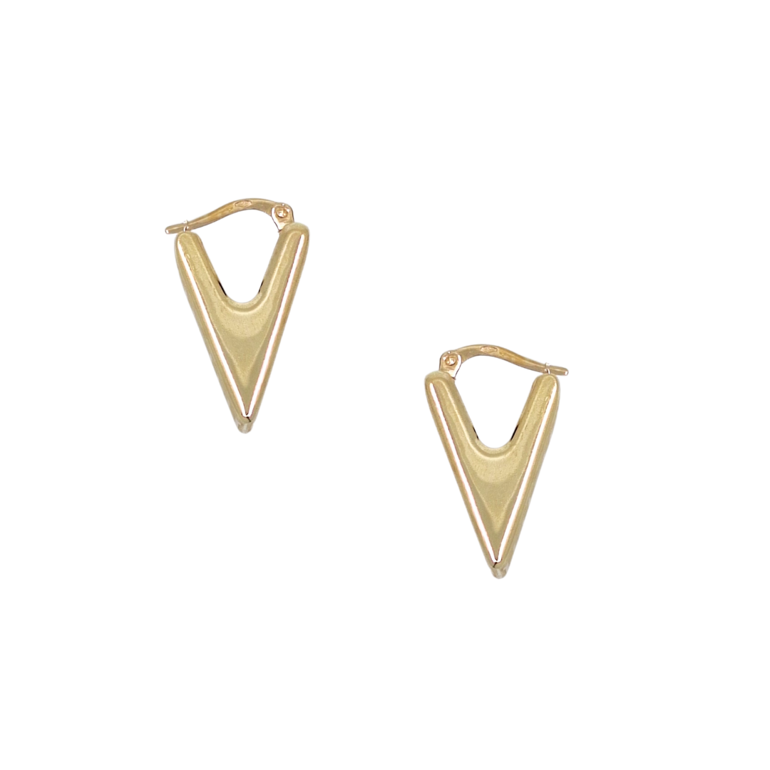 14ct Yellow Gold Greek Key Earrings