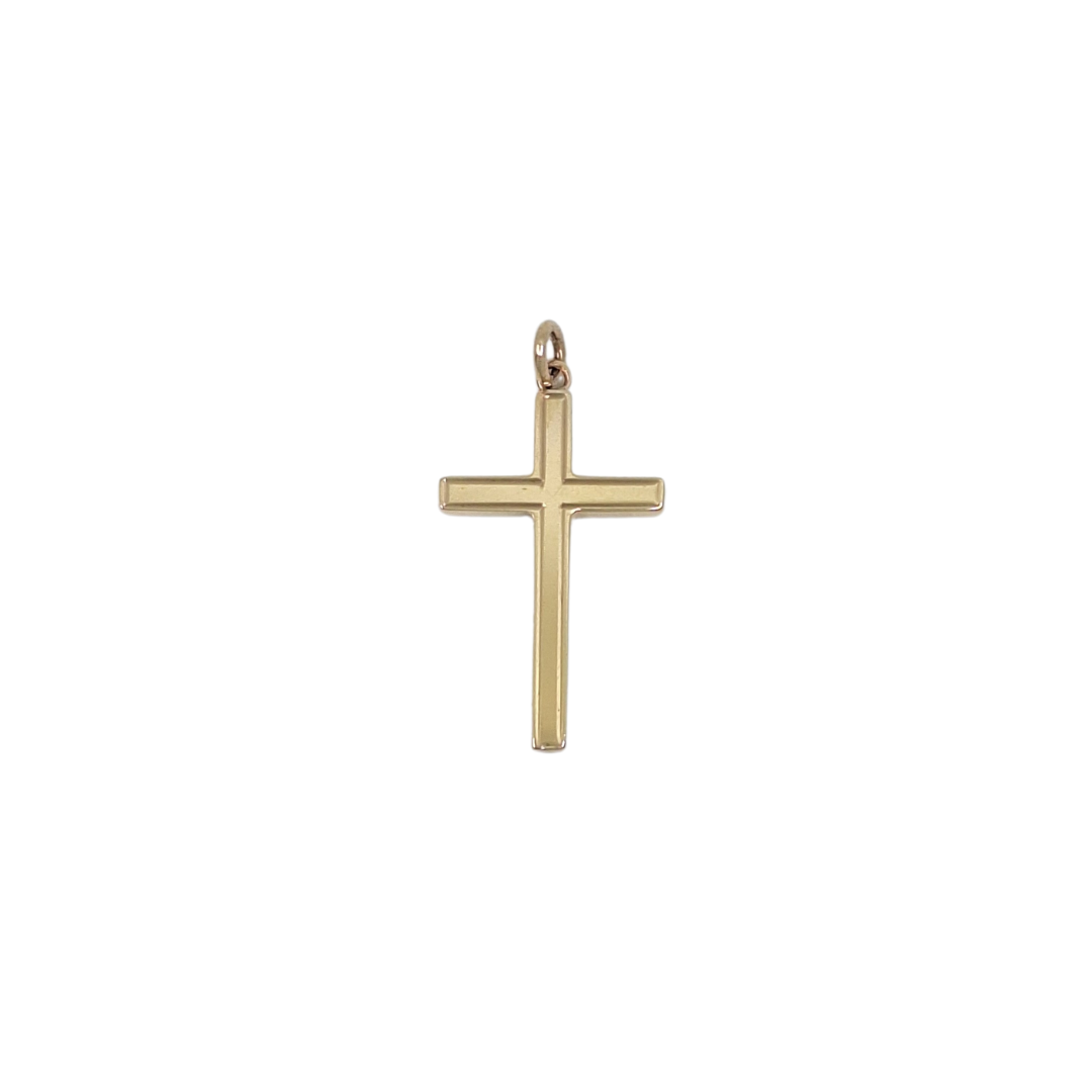 9ct Yellow Gold Plain Cross