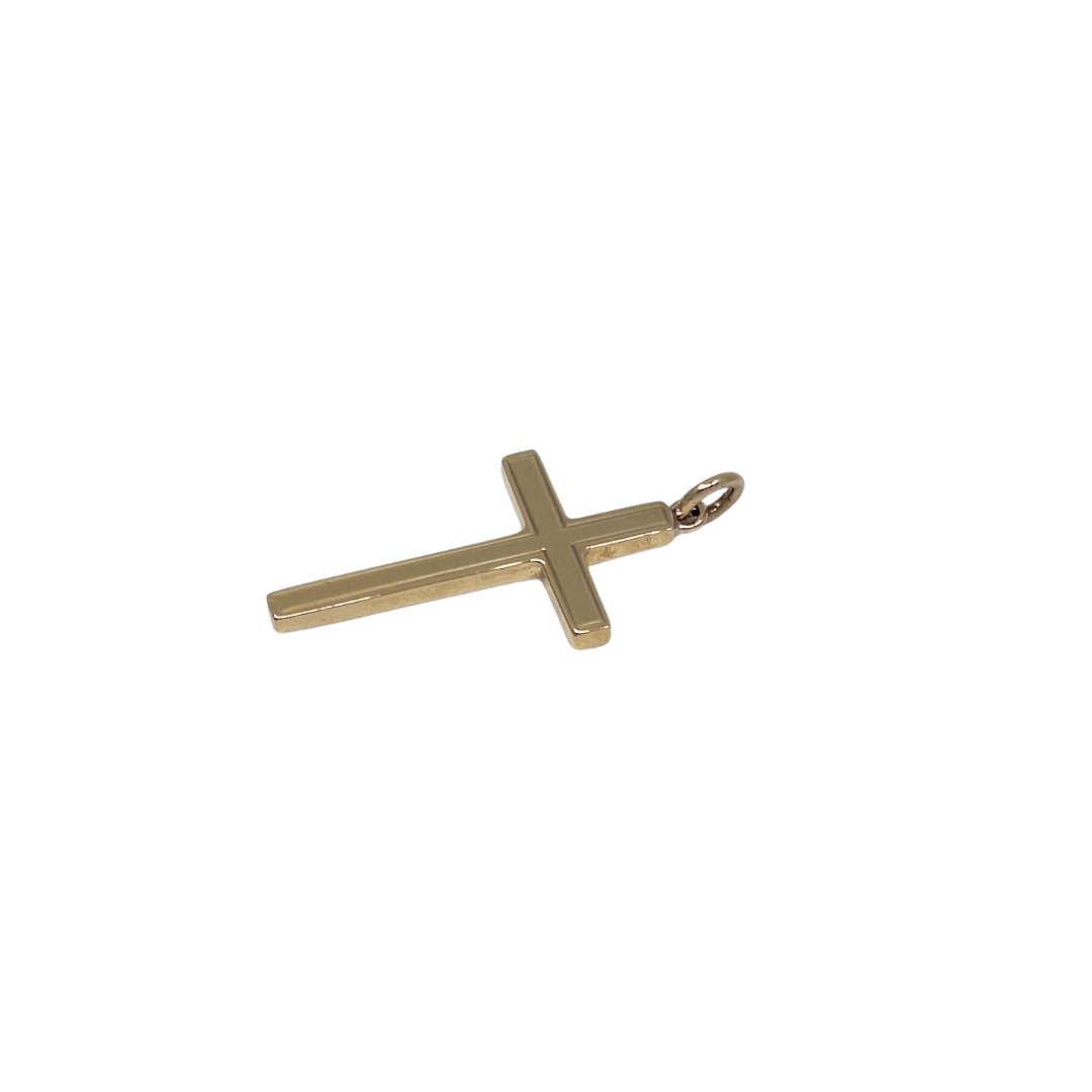 9ct Yellow Gold Plain Cross