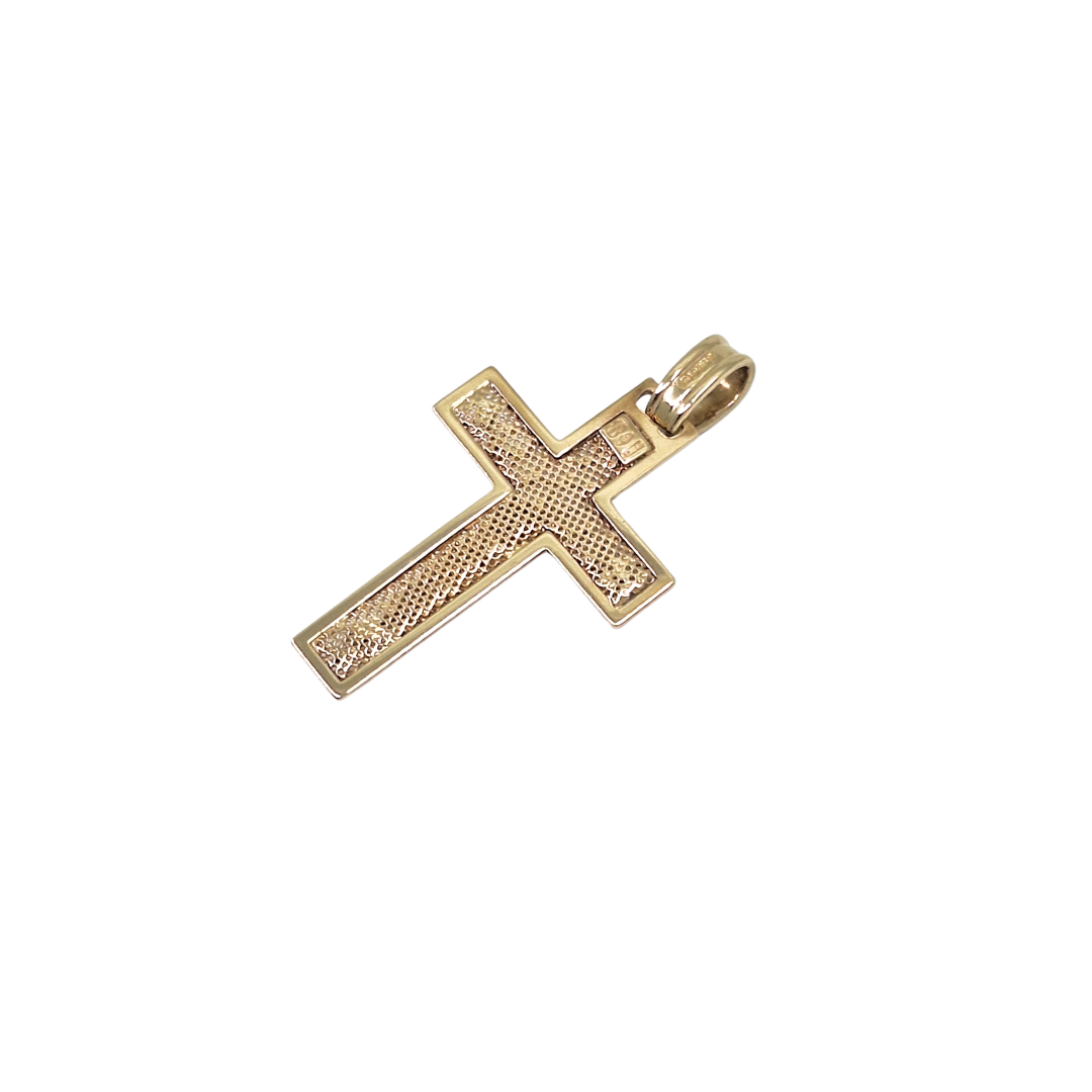 9ct Yellow Gold Crucifix