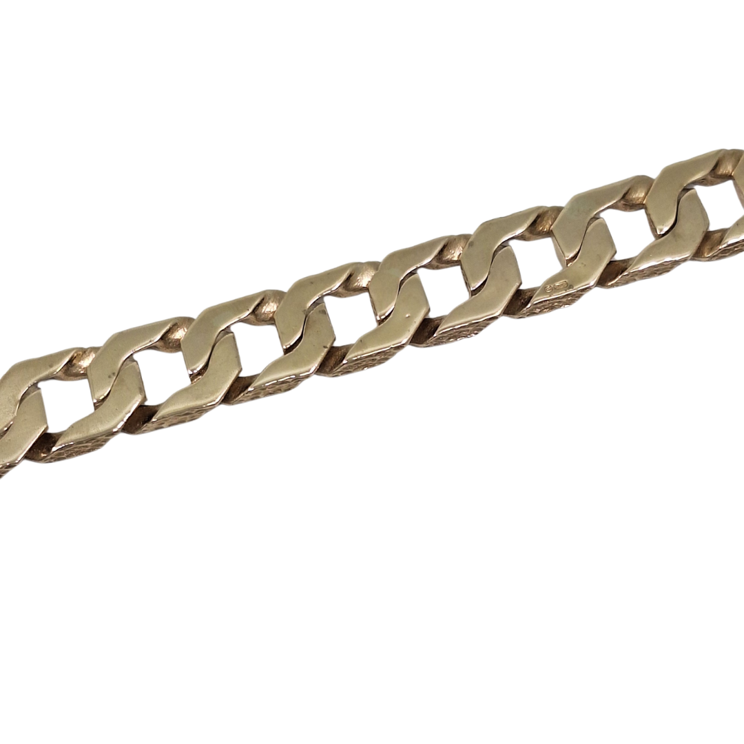 9ct Yellow Gold Chaps Bracelet 9"