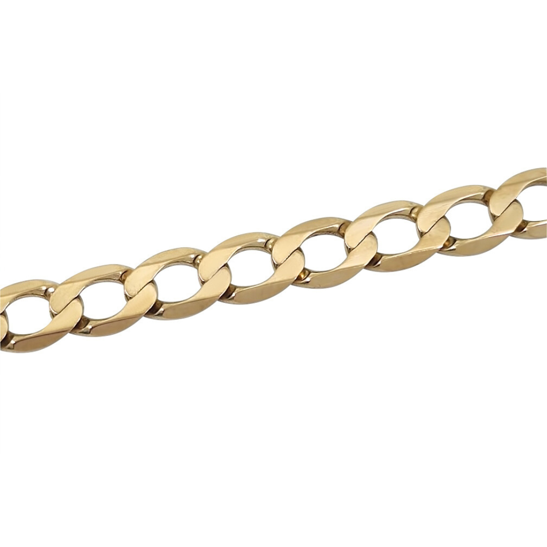 9ct Yellow God Curb Chain 20.5"