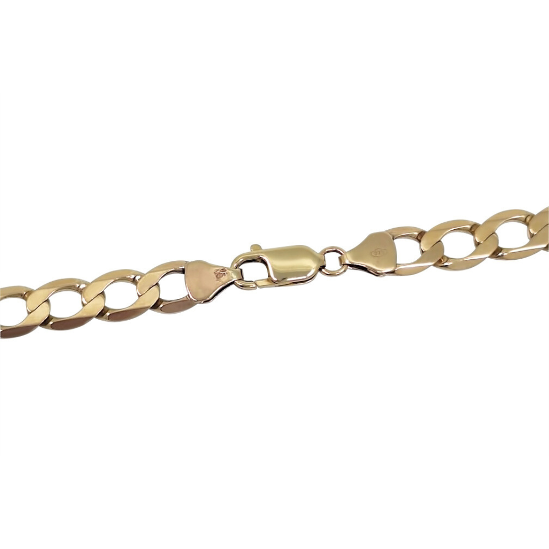 9ct Yellow God Curb Chain 20.5"