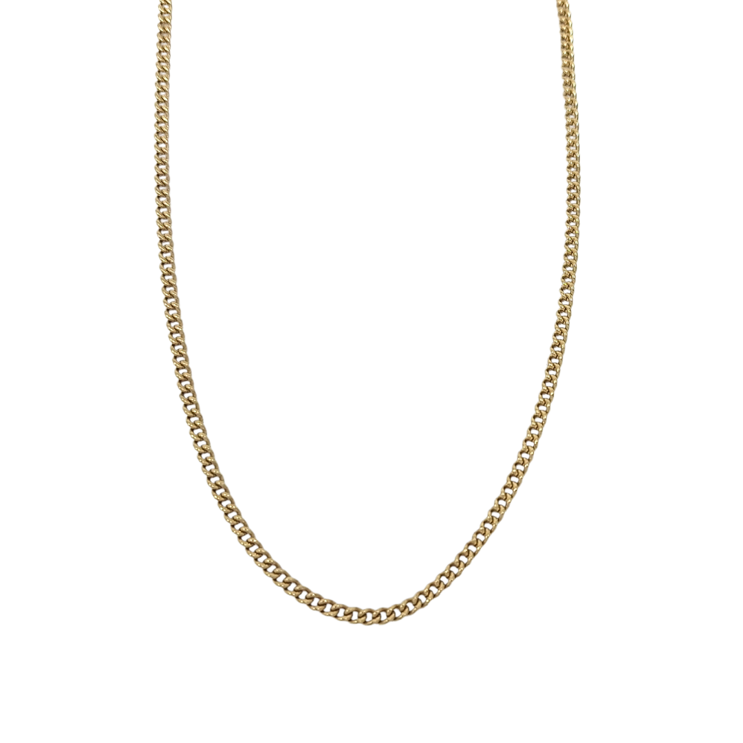 9ct Yellow Gold Curb Chain 20"