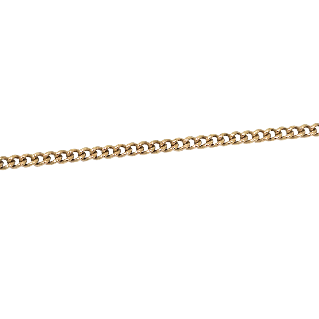 9ct Yellow Gold Curb Chain 20"
