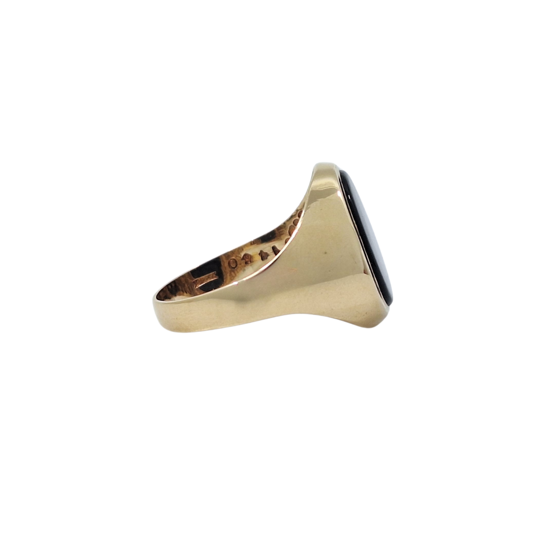 9ct Yellow Gold Onyx Ring