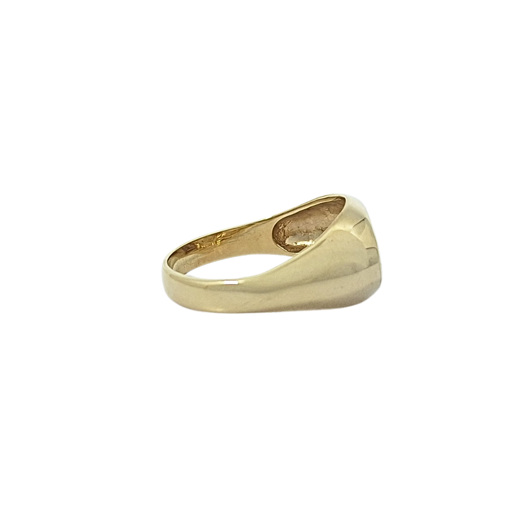 9ct Yellow Gold Diamond Set Signet Ring