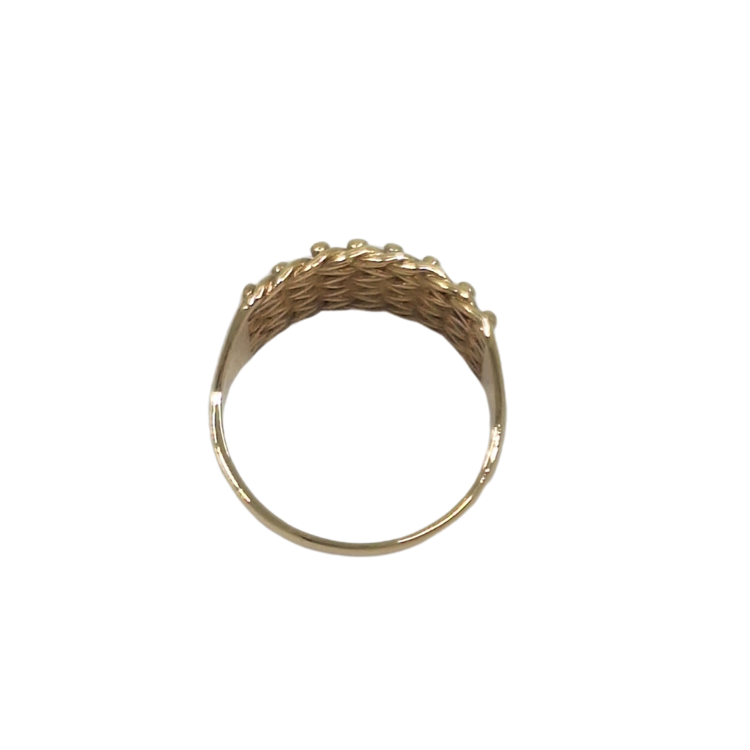 9ct Yellow Gold Keeper Ring