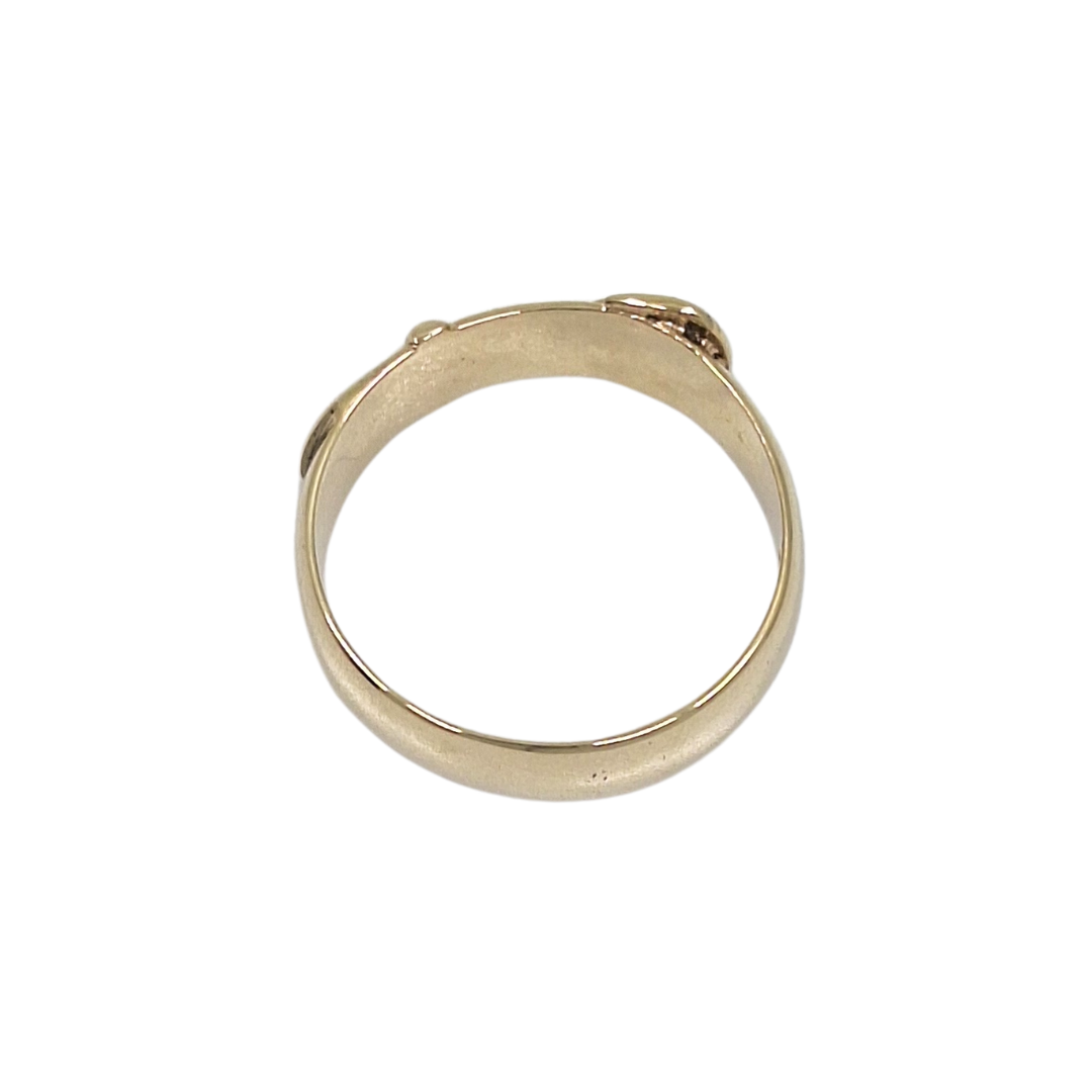 9ct Yellow Gold Buckle Ring