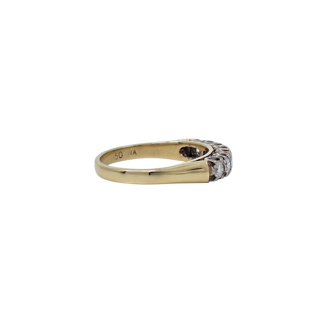 9ct Yellow Gold Diamond Eternity Ring 0.50ct