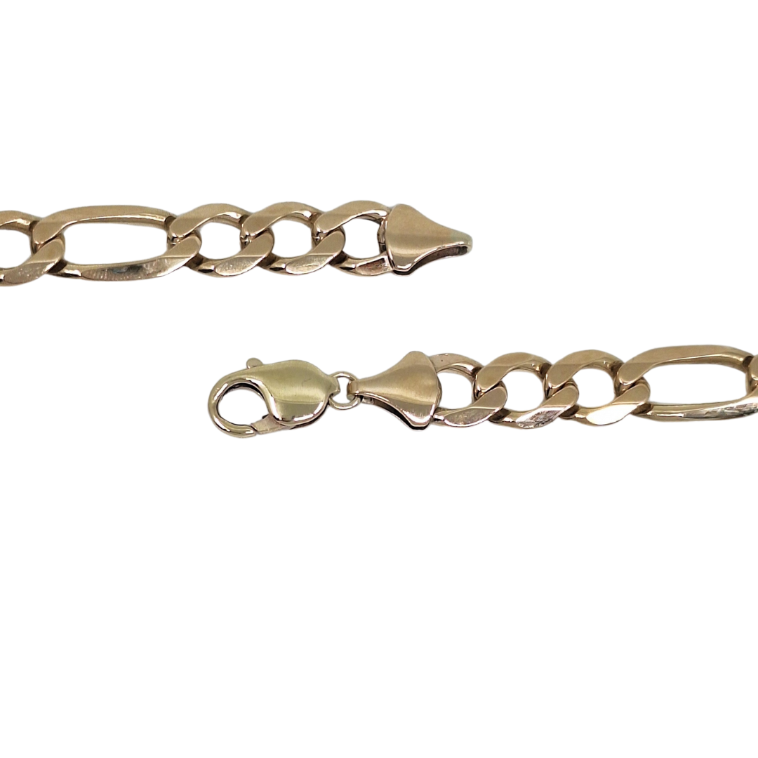 9ct Yellow Gold Figaro Chain 21"