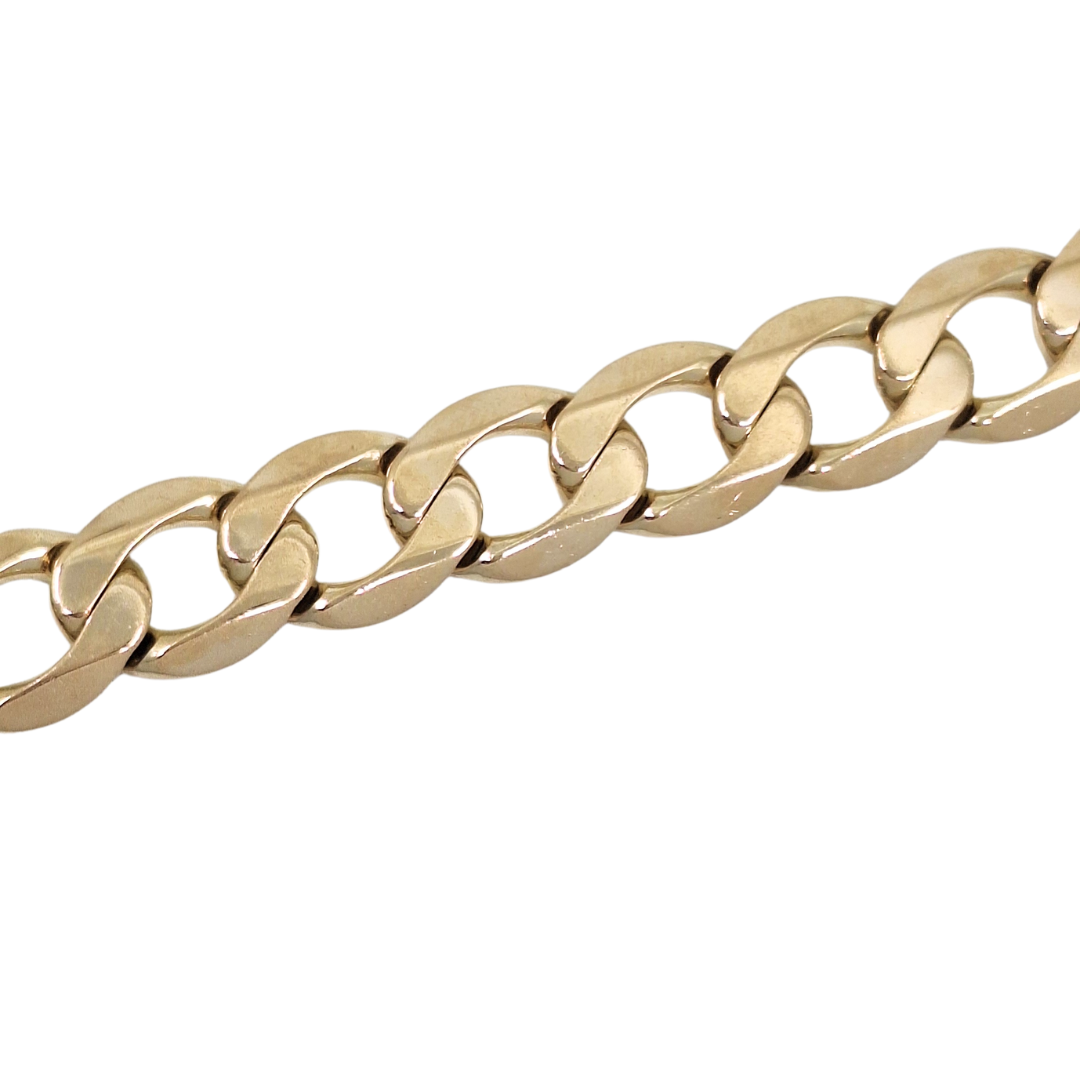 9ct Yellow Gold Curb Chain 24"