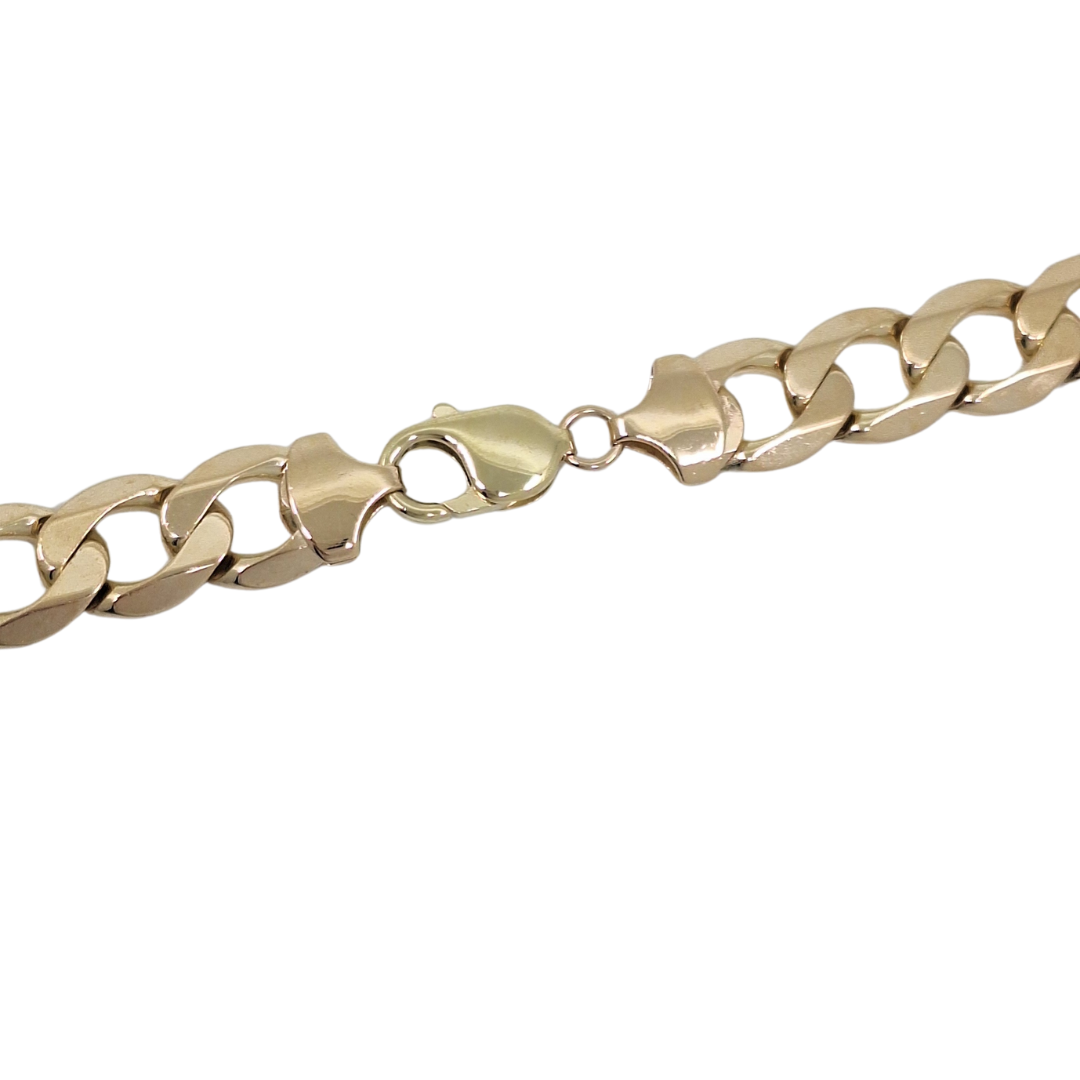 9ct Yellow Gold Curb Chain 24"