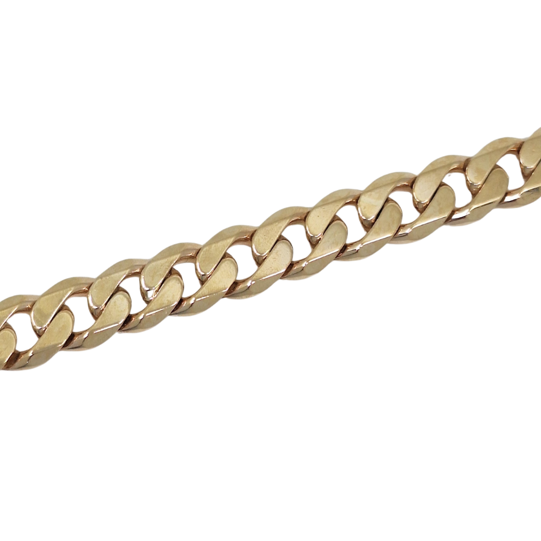 9ct Yellow Gold Curb Bracelet 8.5"