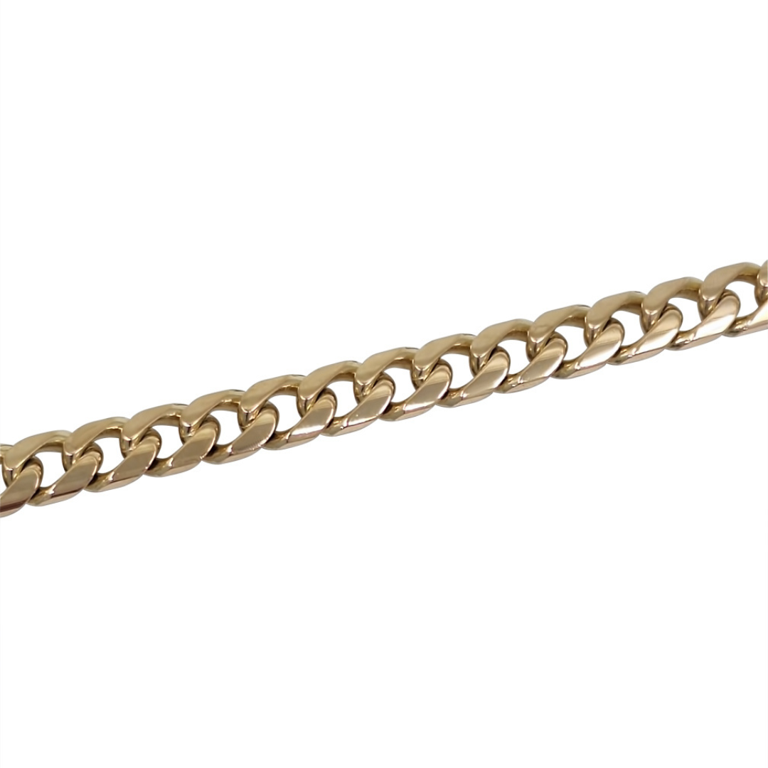 9ct Yellow Gold Curb Bracelet 8.5"
