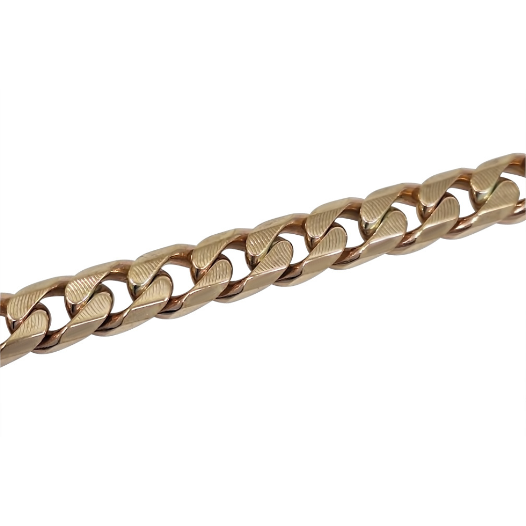 9ct Yellow Gold Curb Bracelet 8.5"