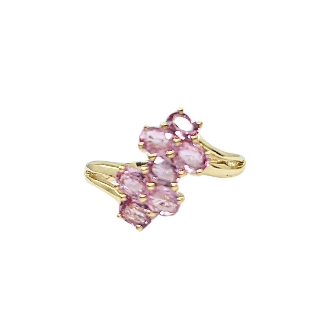 9ct Yellow Gold Pink Sapphire Ring