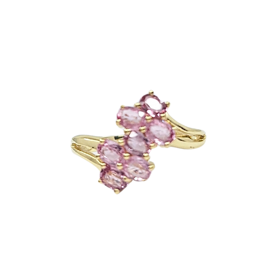 9ct Yellow Gold Pink Sapphire Ring