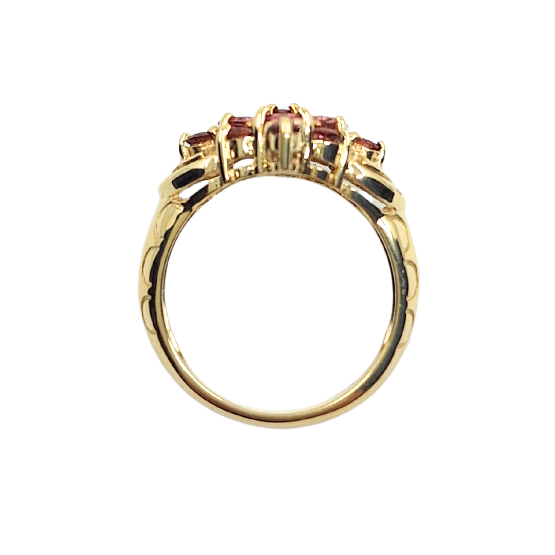 9ct Yellow Gold Pink Sapphire Ring
