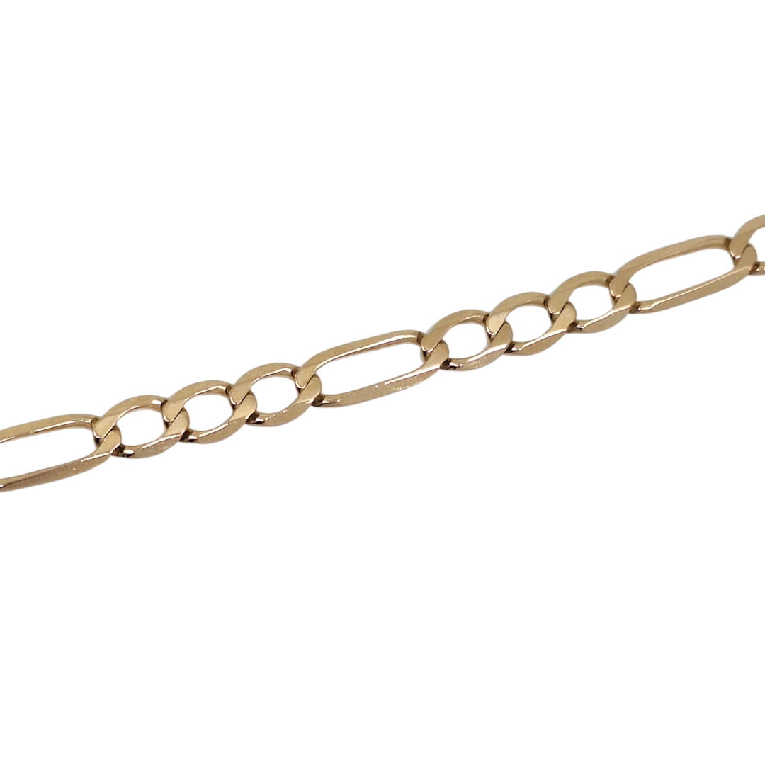 9ct Yellow Gold Figaro Chain 24"
