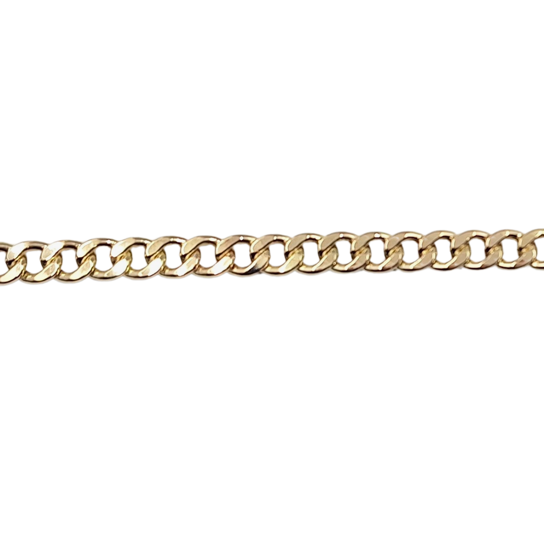 9ct Yellow Gold Curb Bracelet 8.5"