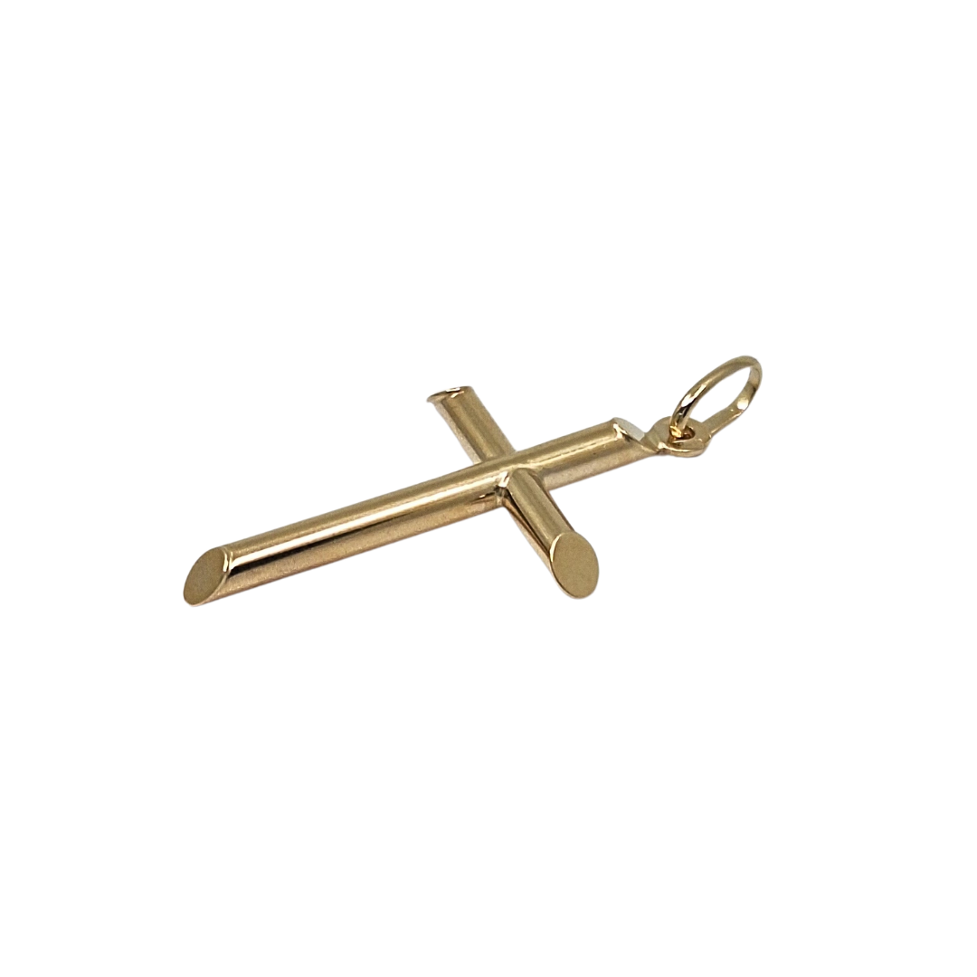 9ct Yellow Gold Plain Cross