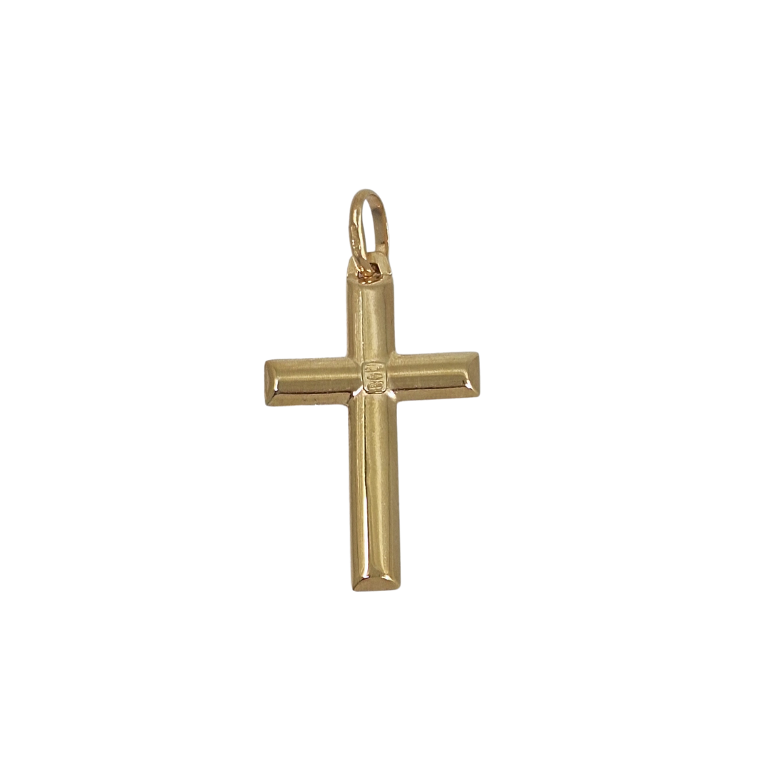 9ct Yellow Gold Plain Cross