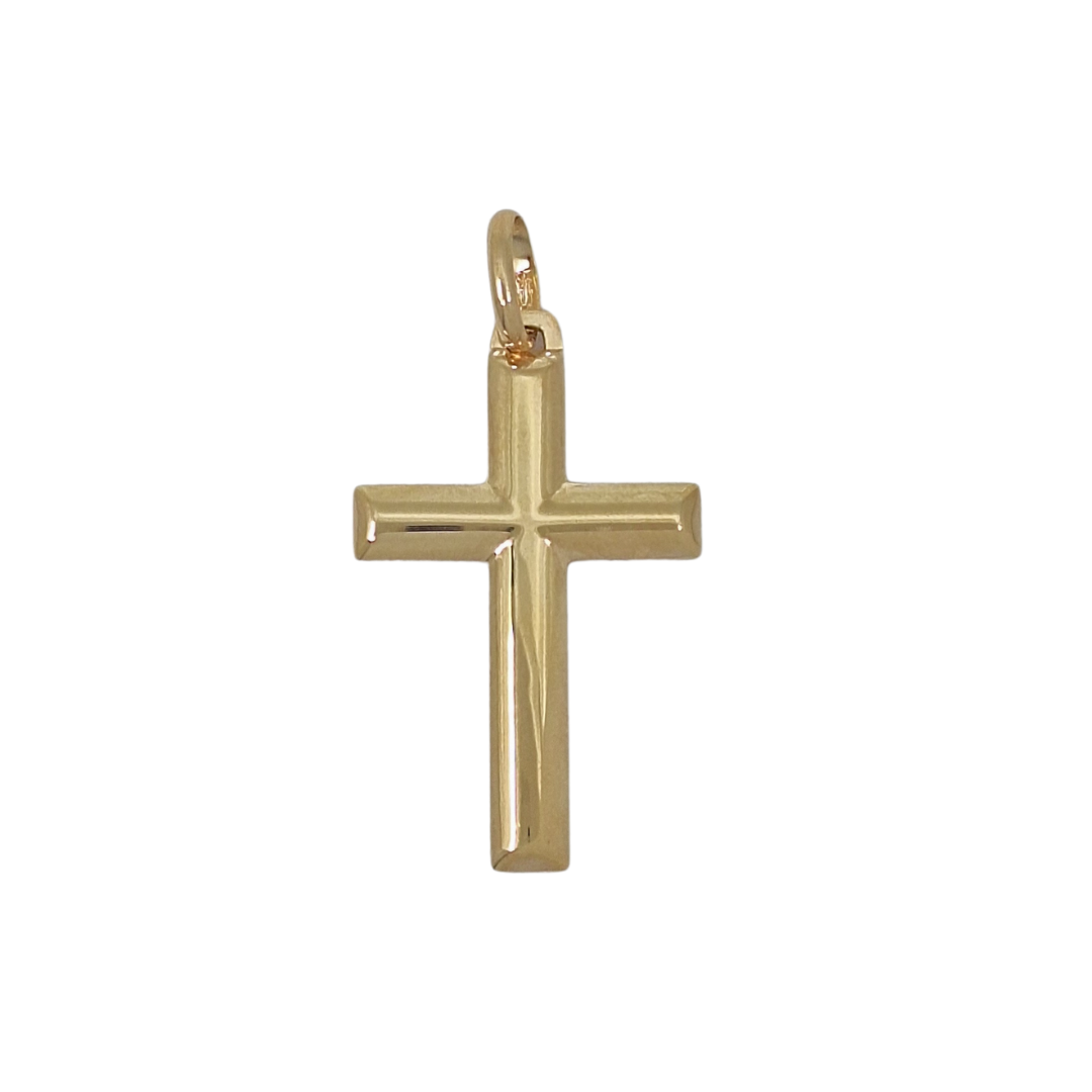 9ct Yellow Gold Plain Cross