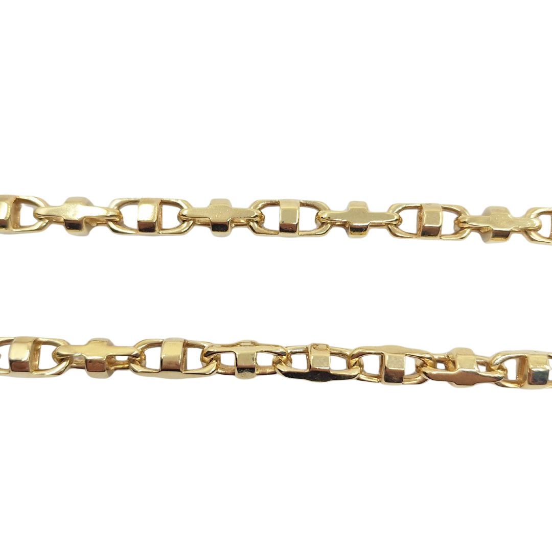 9ct Yellow Gold Marine Link Chain 24"