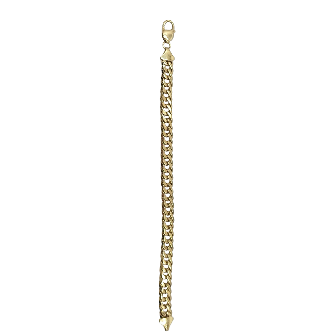 9ct Yellow Gold Curb Bracelet 8"