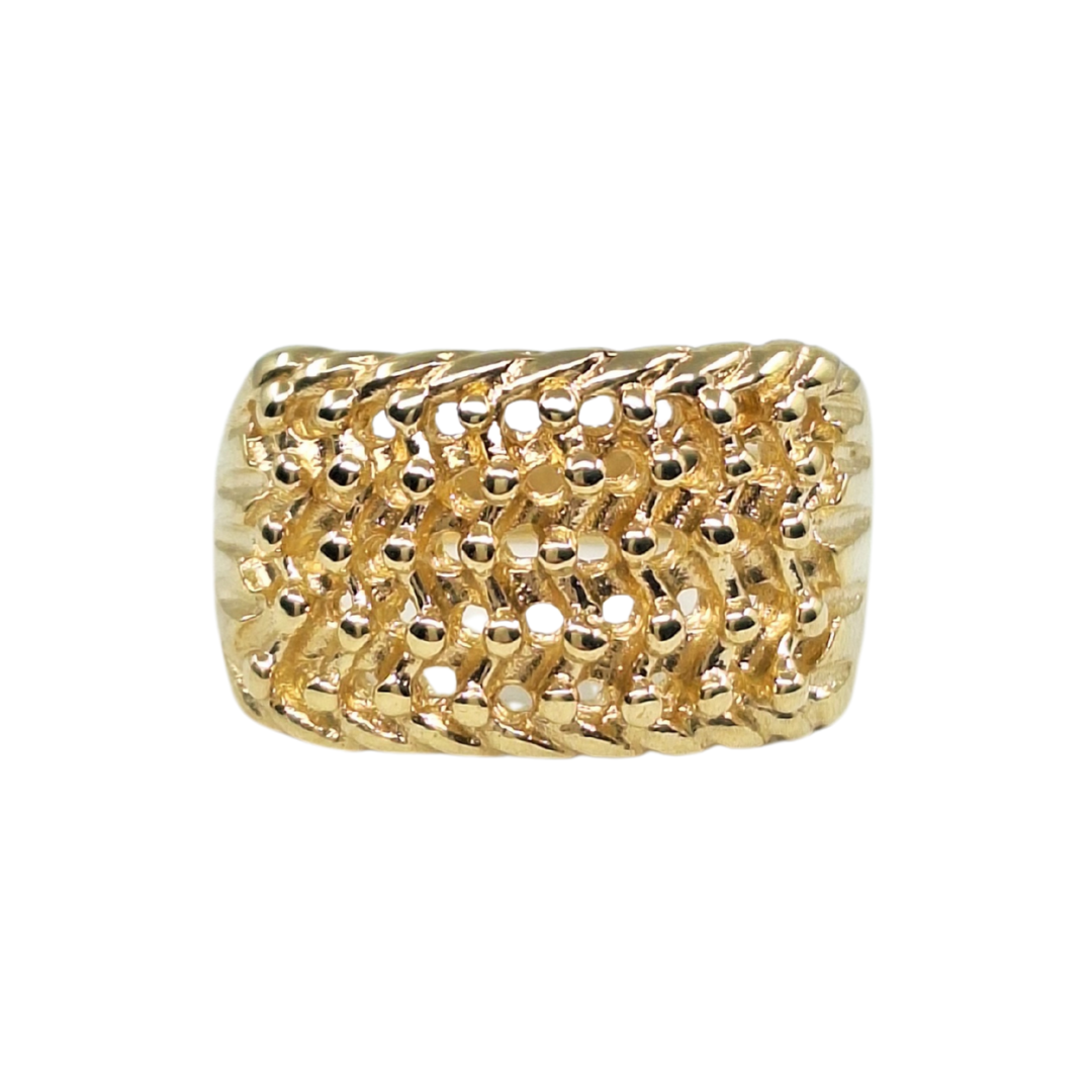 9ct Yellow Gold Keeper Ring