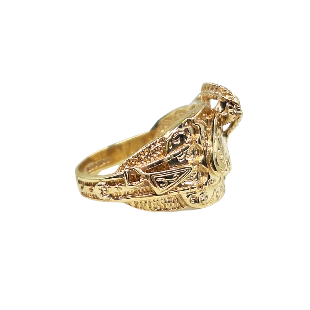 9ct Yellow Gold Saddle Ring