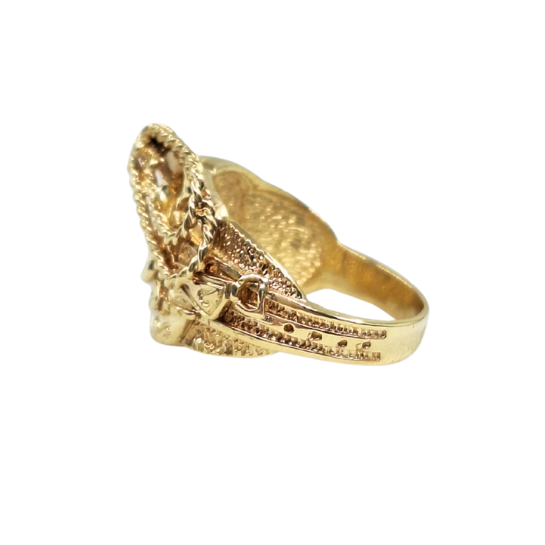 9ct Yellow Gold Saddle Ring