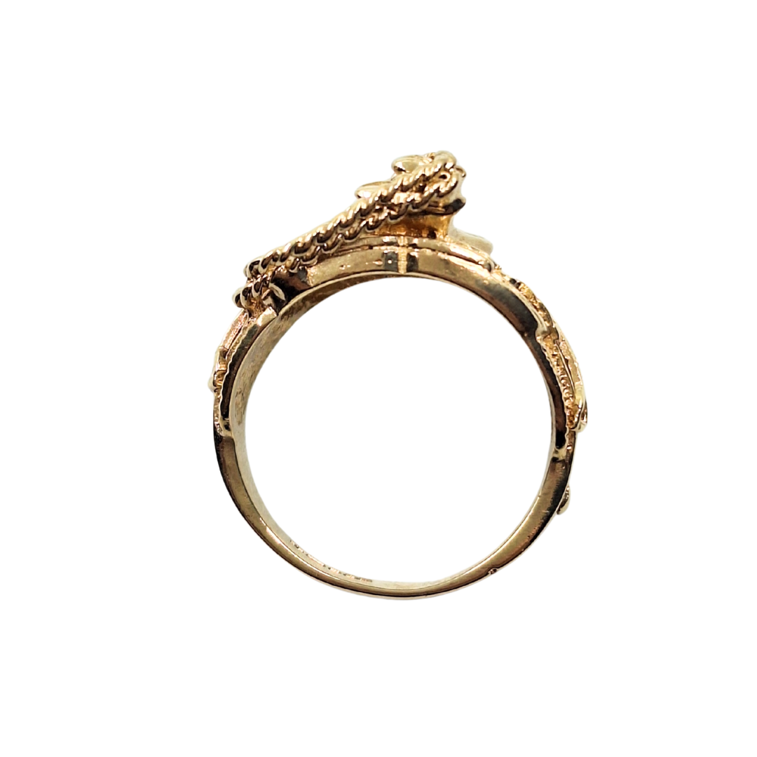 9ct Yellow Gold Saddle Ring