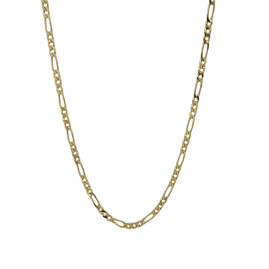 9ct Yellow Gold Figaro Chain 24"
