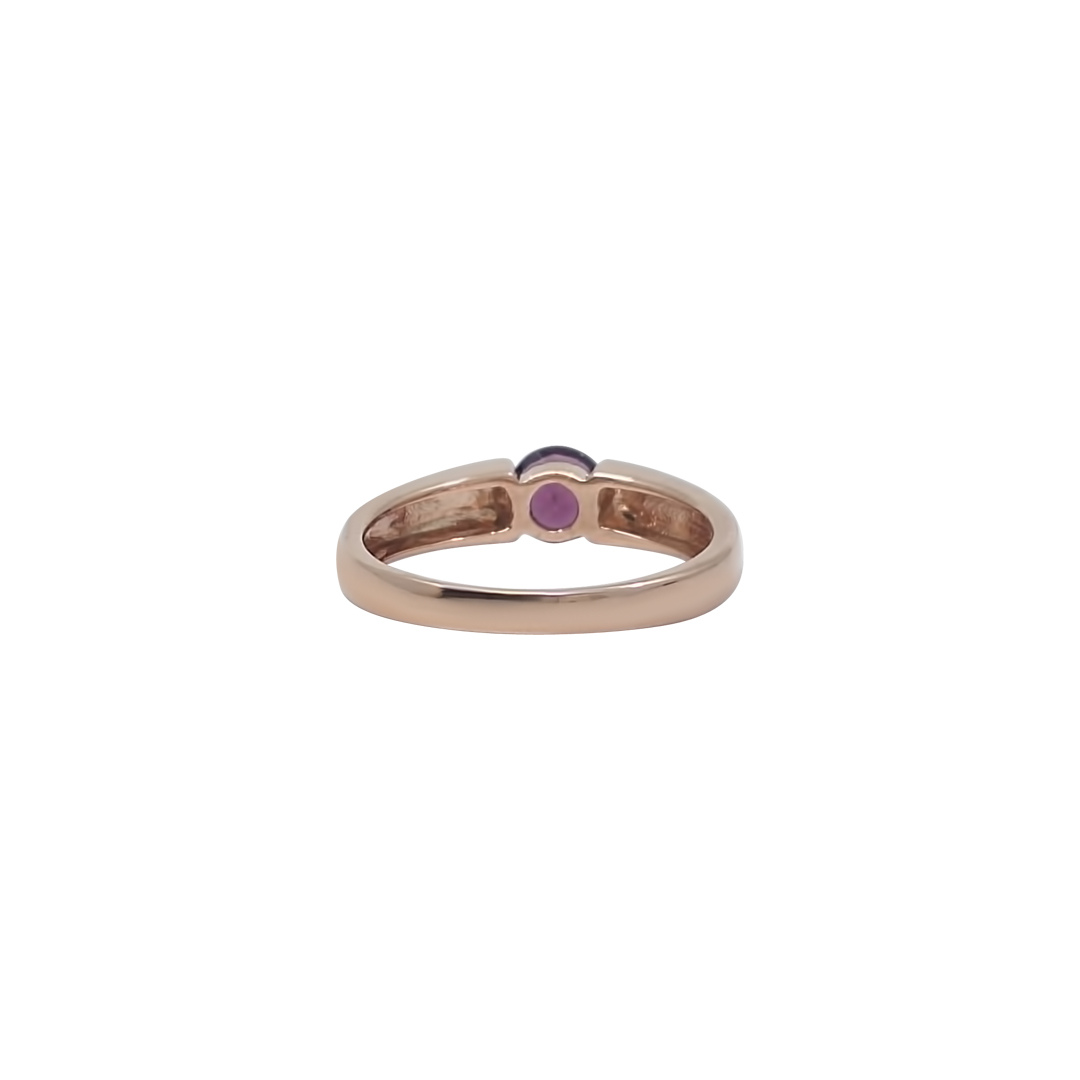 9ct Rose Gold Purple Stone Ring