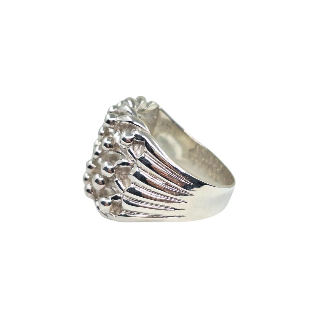 Silver 5 Row Keeper Ring